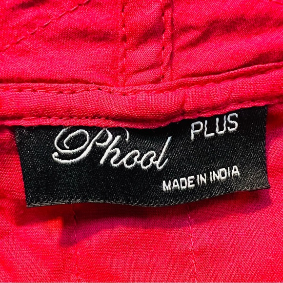 PHOOL Cotton Quilted Jacket Cascade Collar Floral Plus Size NWT - Picture 11 of 13